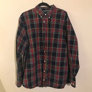 Lands' End Plaid Button Down